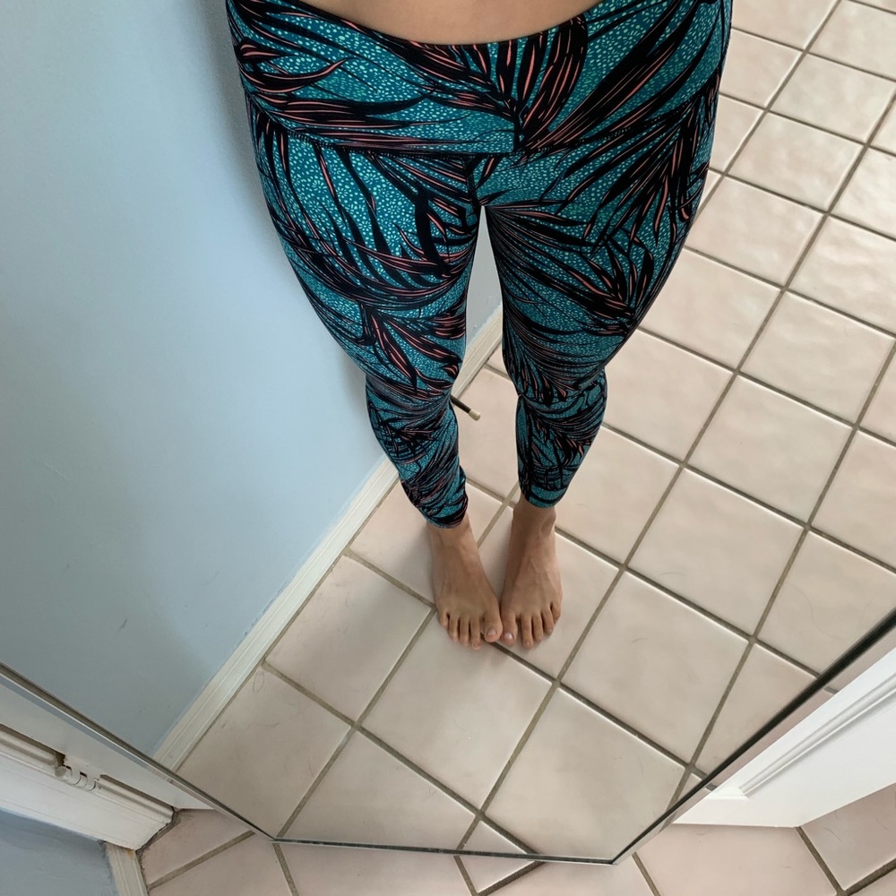 Lululemon pants- high waisted floral